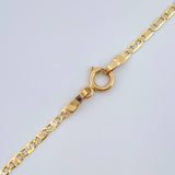 Cadena Escalera Plana 1.35gr / 50cm / Tres Oros +3 18K &