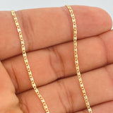Cadena Escalera Plana 1.35gr / 50cm / Tres Oros +3 18K &