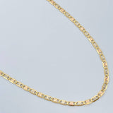 Cadena Escalera Plana 7.25gr / 60.5cm / Tres Oros +3 18K &