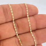 Cadena Escalera Plana 7.25gr / 60.5cm / Tres Oros +3 18K &