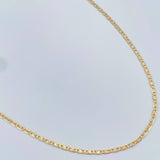 Cadena Escalera Plana 2.45gr / 45cm / 1.9mm Tres Oros +3 18K &