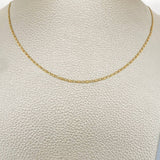 Cadena Escalera Plana 2.75gr / 50cm / Tres Oros +3 18K &