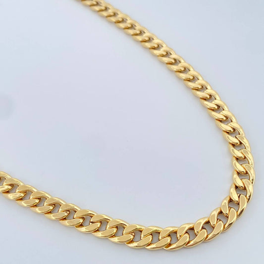 Cadena Cubana 8.85gr / 60.3cm / Oro Amarillo +1 18K &