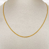 Cadena China 2.5gr / 50cm / Oro Amarillo +1 18K &