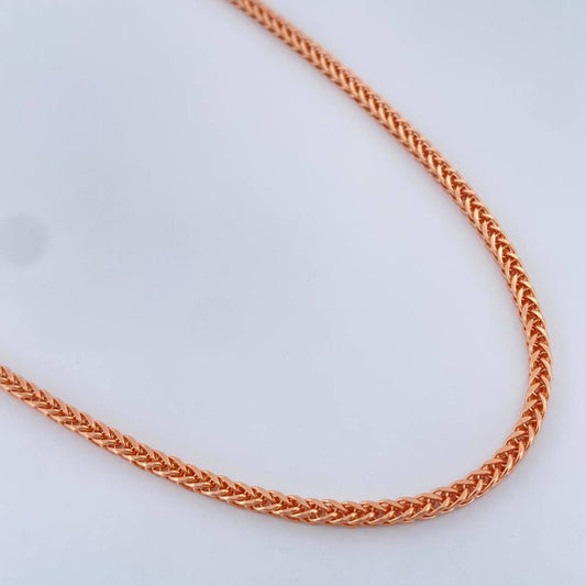 Cadena Franco 5.5gr / 60cm / Oro Rosa +3 18K &