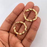 Candongas Milu 3.3gr / 2.2cm / Oro Amarillo 18K $