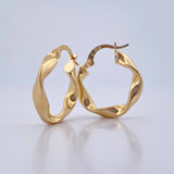 Candongas Asby 2gr / 2.1cm / Punteada Oro Amarillo 18K &