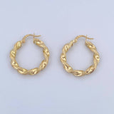 Candongas Deis 3.1gr / 2.9cm / Rayada Oro Amarillo 18K &