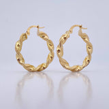 Candongas Deis 3.2gr / 2.9cm / Rayada Oro Amarillo 18K &