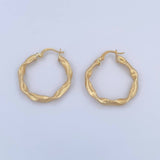 Candongas Valen 2.75gr / 3cm / Punteada Oro Amarillo 18K &