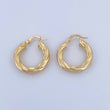 Candongas Emmi 3.7gr / 2.5cm / Entorchada Oro Amarillo 18K &