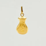 Dije Bolsa Dinero Mate 0.5g / 2.1cm Oro Amarillo 18K