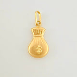 Dije Bolsa Dinero Mate 0.55g / 2.1cm Oro Amarillo 18K