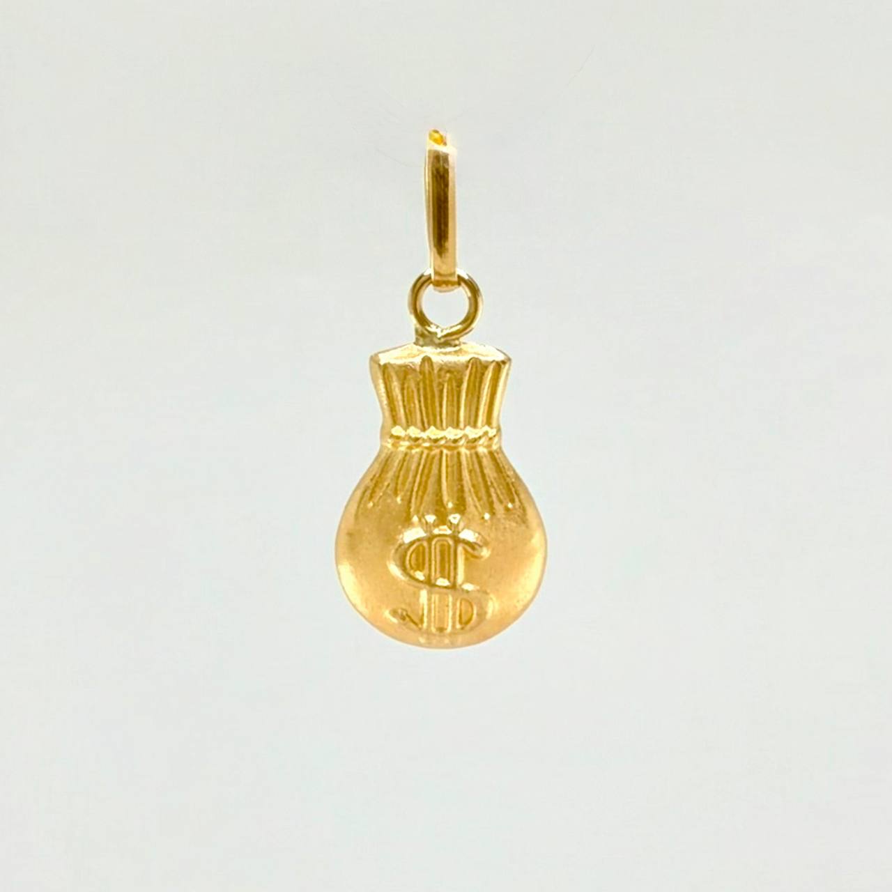 Dije Bolsa Dinero Mate 0.45g / 1.9cm Oro Amarillo 18K