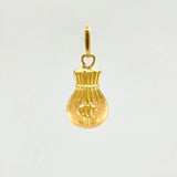 Dije Bolsa Dinero Mate 0.5g / 1.9cm Oro Amarillo 18K