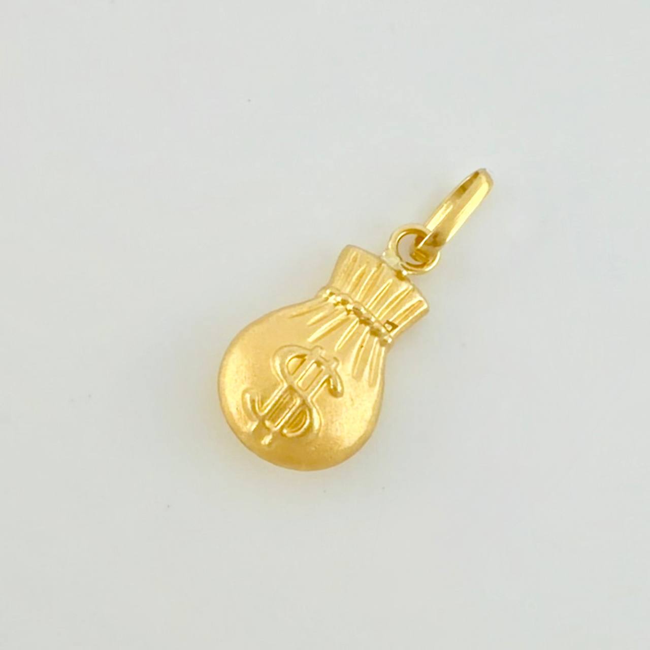 Dije Bolsa Dinero Mate 0.45g / 1.9cm Oro Amarillo 18K
