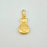 Dije Bolsa Dinero Mate 0.35g / 1.8cm Oro Amarillo 18K