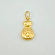 Dije Bolsa Dinero Mate 0.35g / 1.8cm Oro Amarillo 18K