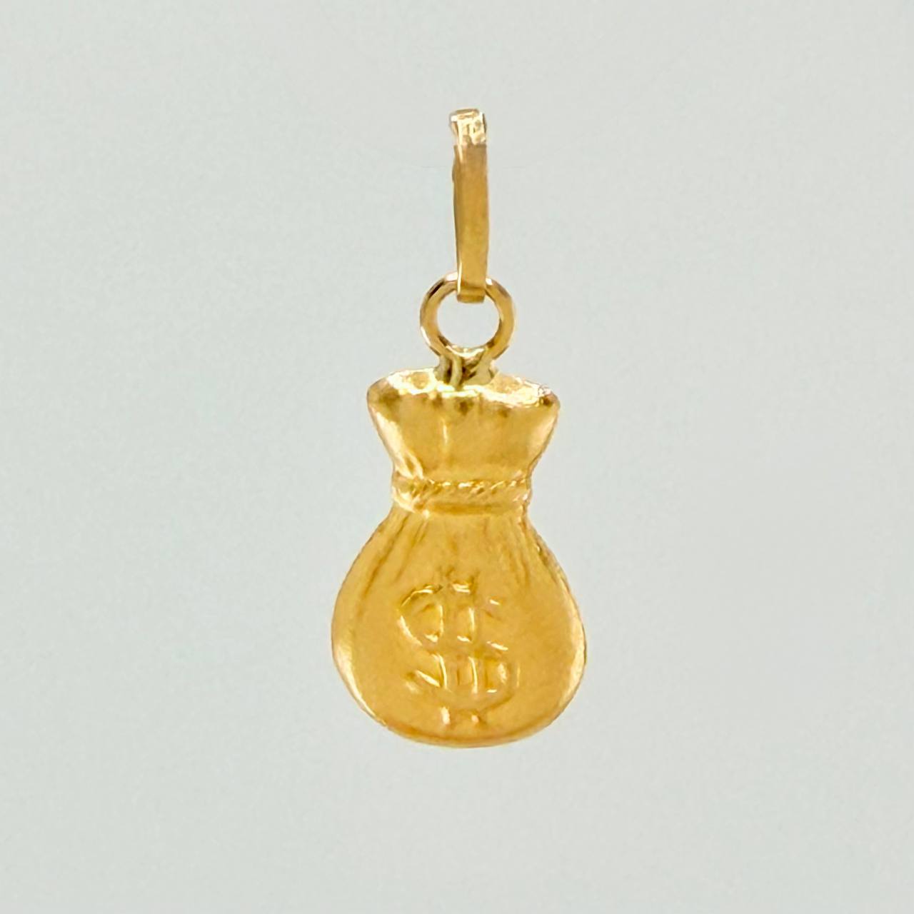 Dije Bolsa Dinero Mate 0.3g / 1.8cm Oro Amarillo 18K