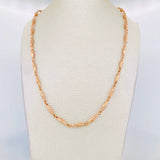 Cadena Rustica Dubai 11.35g / 60cm / 3.6mm Oro Rosa 18K