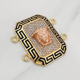 Herraje Medusa Tribal 8.6g / 3cm Tres Oros 18K