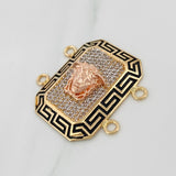 Herraje Medusa Tribal 8.6g / 3cm Tres Oros 18K