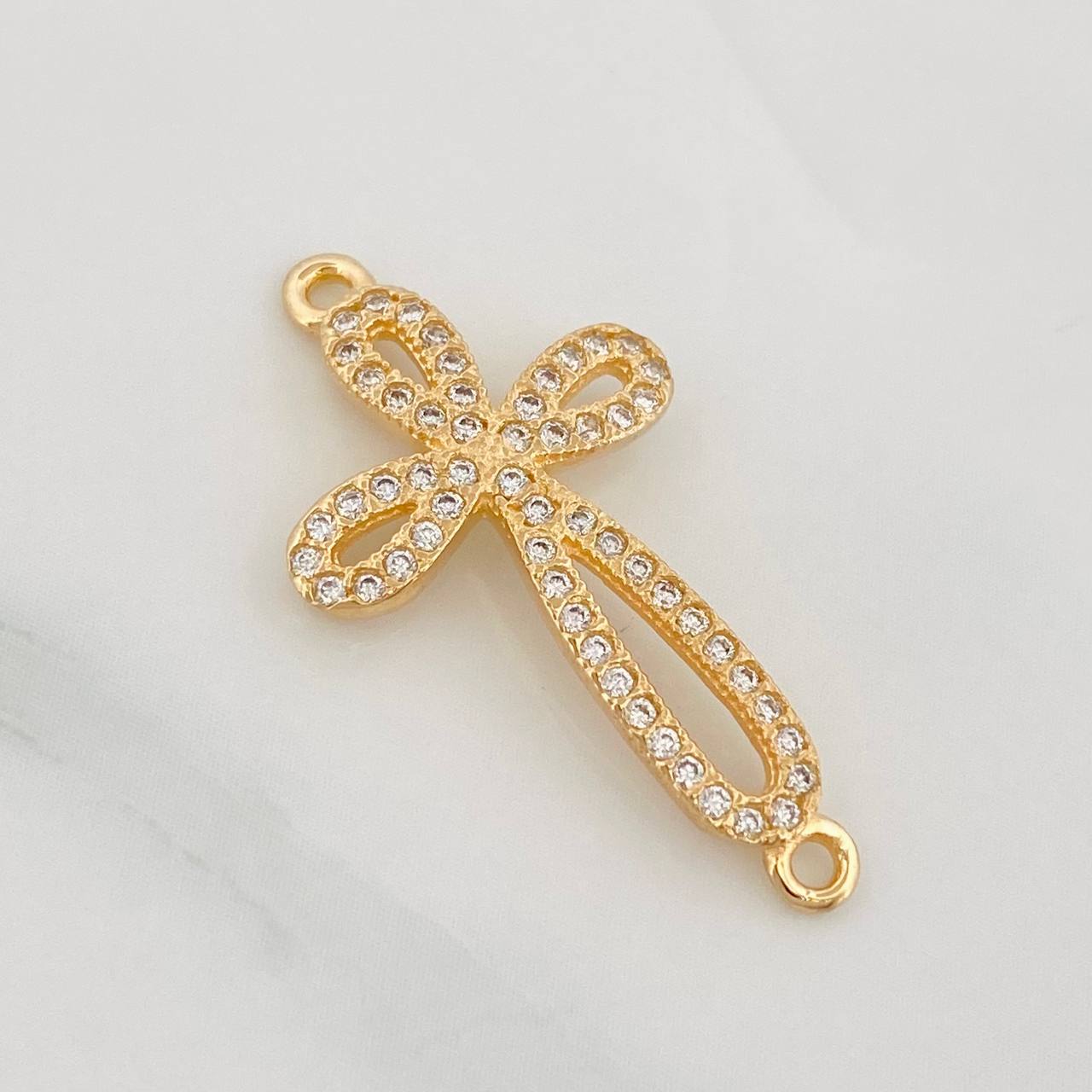 Herraje Cruz 1.5g / 2.8cm Oro Amarillo 18K