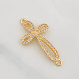 Herraje Cruz 1.5g / 2.8cm Oro Amarillo 18K