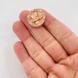 Herraje Águila 5.05g / 1.8cm Dos Oros Blanco Rosa 18K