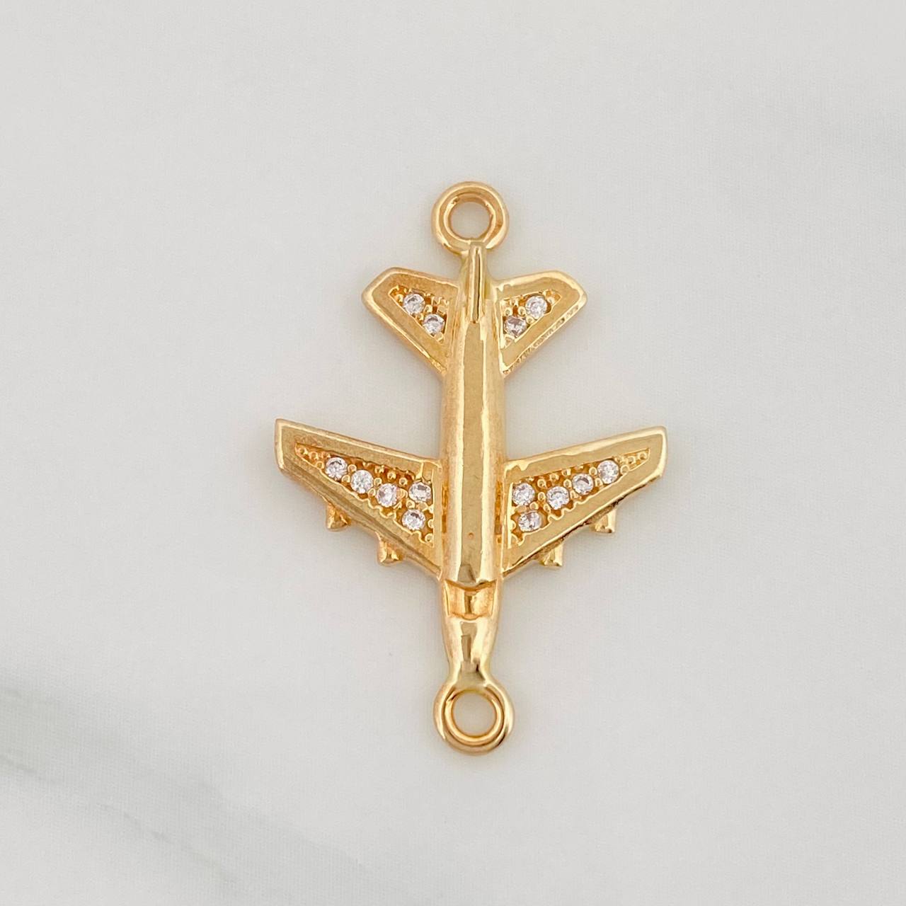 Herraje Avión 2.1g / 2.5cm Oro Amarillo 18K