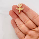 Herraje Avión 2.1g / 2.5cm Oro Amarillo 18K