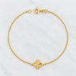 Pulso Aro Seguido Trebol 1.25g / 19cm / 1.1mm Oro Amarillo 18K