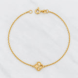 Pulso Aro Seguido Trebol 1.25g / 19cm / 1.1mm Oro Amarillo 18K