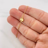 Pulso Aro Seguido Trebol 1.25g / 19cm / 1.1mm Oro Amarillo 18K