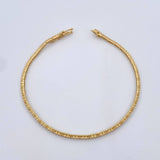 Pulso Tennis 4.25gr / 18cm / 1.8mm Circones Blancos Oro Amarillo  18K &