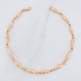 Pulso Rustico Dubai 4.15g / 21cm / 3.7mm Oro Rosa 18K