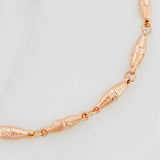 Pulso Rustico Dubai 4.15g / 21cm / 3.7mm Oro Rosa 18K