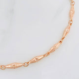 Tobillera Rustica Dubai 5.05g / 26cm / 3.5mm Oro Rosa 18K