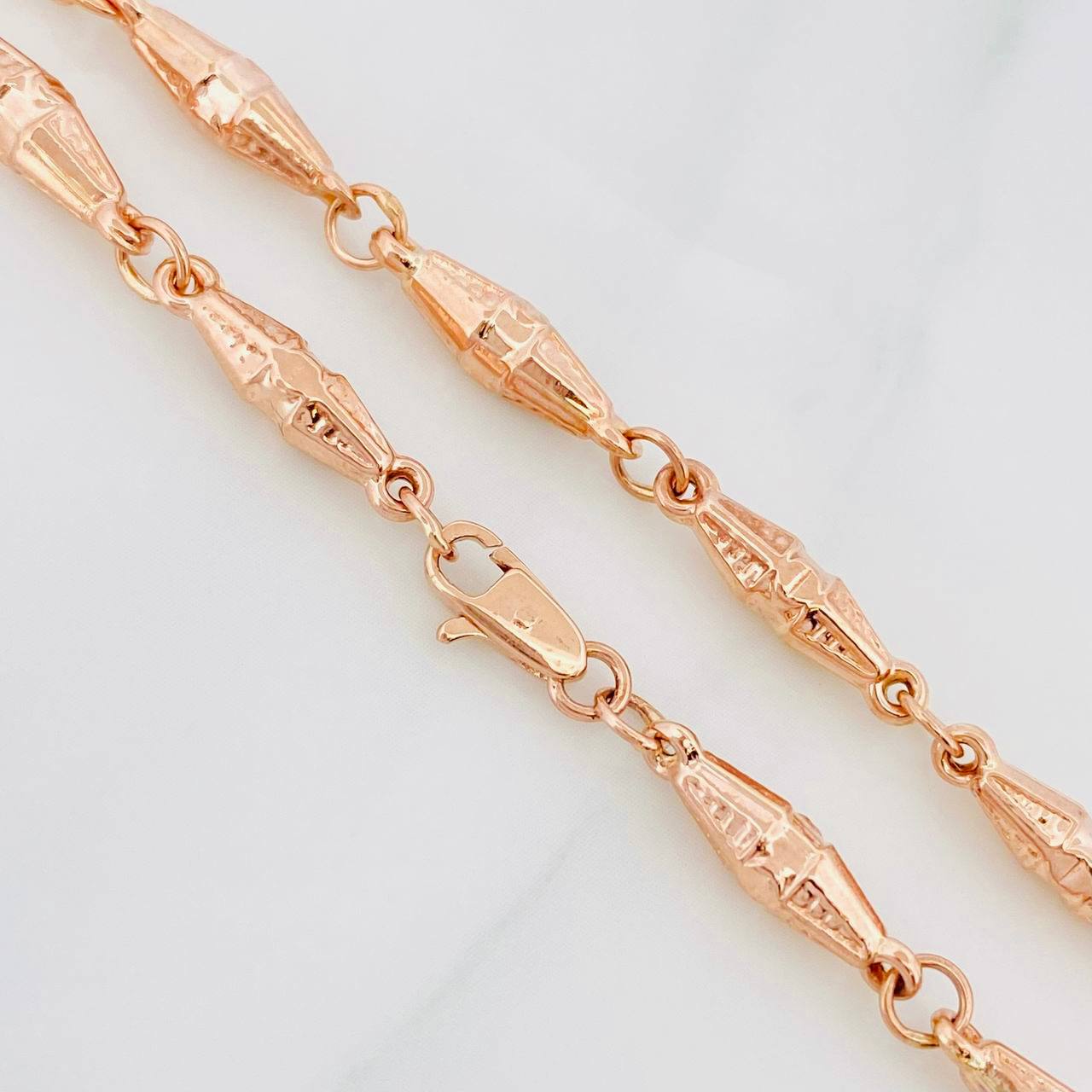 Cadena Rustica Dubai 11.35g / 60cm / 3.6mm Oro Rosa 18K