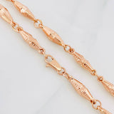 Cadena Rustica Dubai 11.4g / 60cm / 3.6mm Oro Rosa 18K