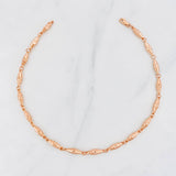 Tobillera Rustico Dubai 5.15g / 26cm / 3.6mm Oro Rosa 18K
