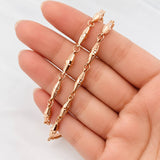 Cadena Rustica Dubai 11.35g / 60cm / 3.6mm Oro Rosa 18K