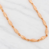 Cadena Rustica Dubai 11.4g / 60cm / 3.6mm Oro Rosa 18K