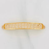Herraje Placa Rectangular 7.35g / 5cm Dos Oros Amarillo Rosa 18K
