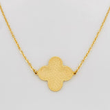 Pulso Aro Seguido Trebol 1.85g / 19cm / 1mm Oro Amarillo 18K