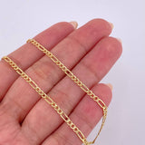 Pulso Figaro 1g / 19cm / 2.6mm Oro Amarillo 18K