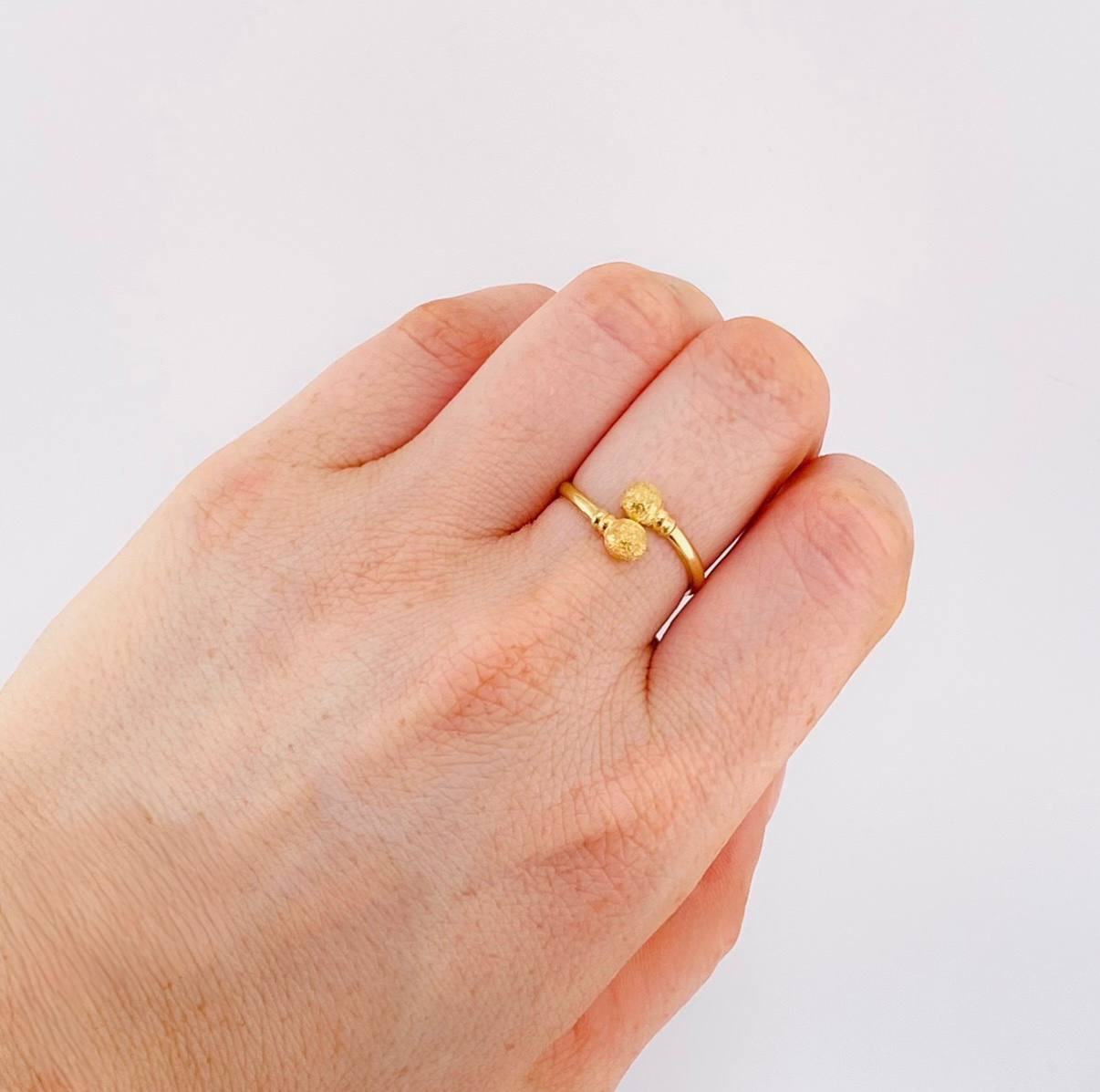 Anillo Tu Y Yo 1.35 g / T6 3/4 Oro Amarillo 18K