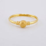 Anillo Circulo Cupula Texturizada 1.05 g / T6 1/2 Oro Amarillo 18K