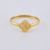 Anillo Trébol 1 g / T6 3/4 Oro Amarillo 18K