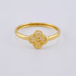 Anillo Trébol 1.05 g / T8 Oro Amarillo 18K